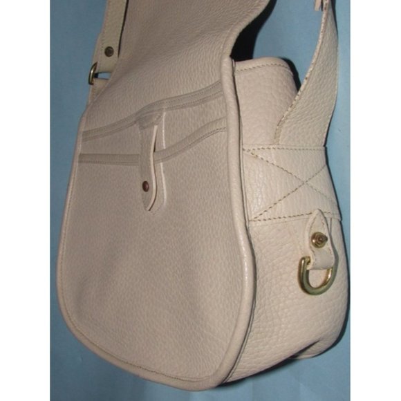 Dooney and Bourke Vintage Brown Ivory Saddle Bag - Picture 12 of 12